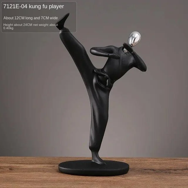 Baseball Football Sports Resin Abstract Figure Sculptures and Statues Decoration Home Decoration -