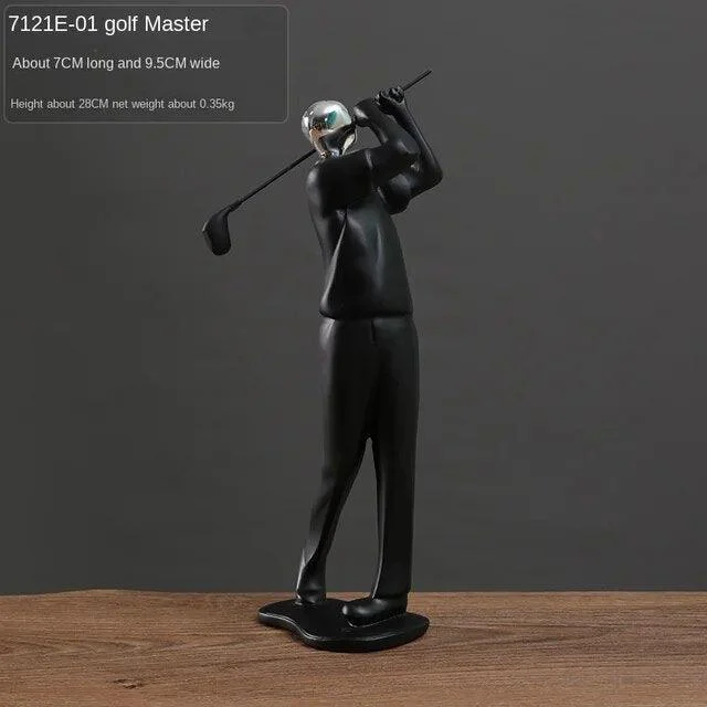 Baseball Football Sports Resin Abstract Figure Sculptures and Statues Decoration Home Decoration -
