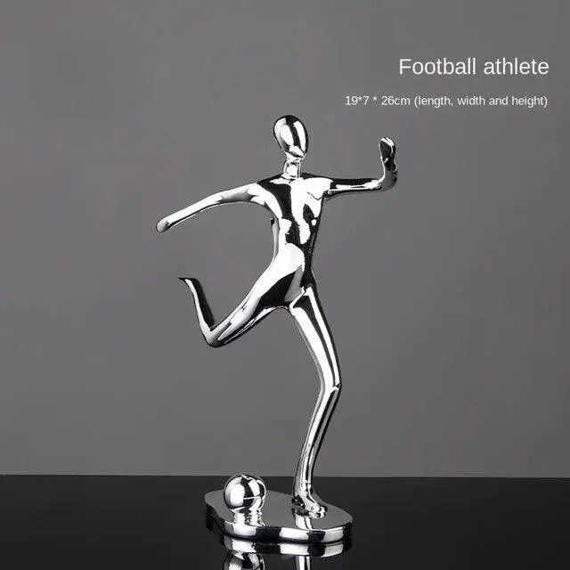 Baseball Football Sports Resin Abstract Figure Sculptures and Statues Decoration Home Decoration -