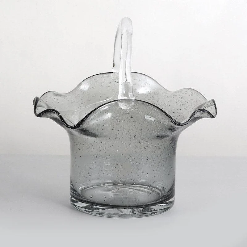 Basket-Bag Cottagecore Glass Vase -  - #tag1#