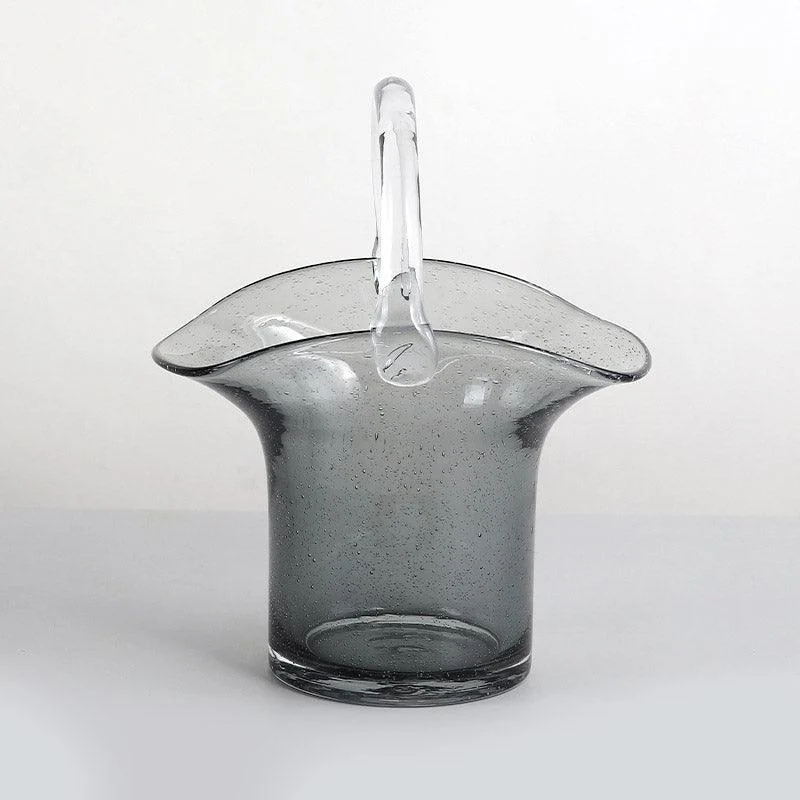Basket-Bag Cottagecore Glass Vase -  - #tag1#