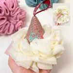 Bath Ball Cute Ice Cream Scrub Towel tag1