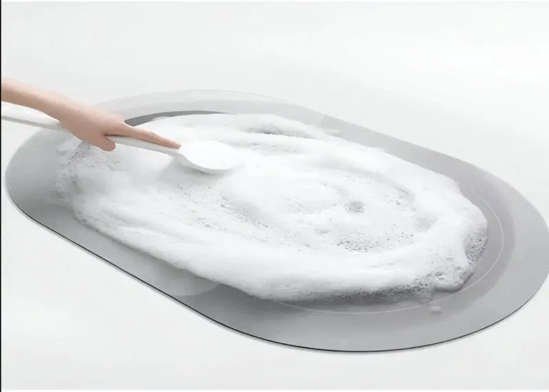 Bath mat AquaSafe Quick drying Super Absorbent tag1