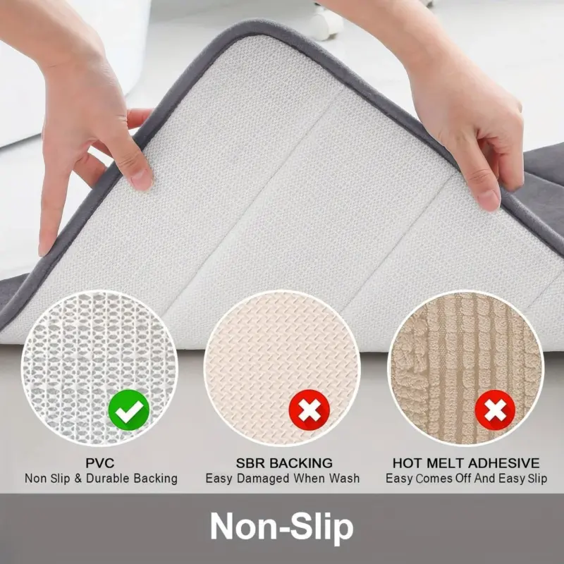 Bath mat GripMat Non slip Quick drying tag1