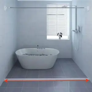 Shower Barrier - WaterStop - Silicone Seal - Easy Installation