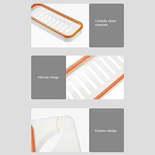 Bathroom 180° Rotatable Corner Punch-Free Rack -  - #tag1#