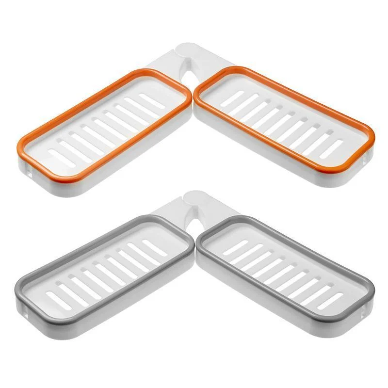 Bathroom 180° Rotatable Corner Punch-Free Rack -  - #tag1#