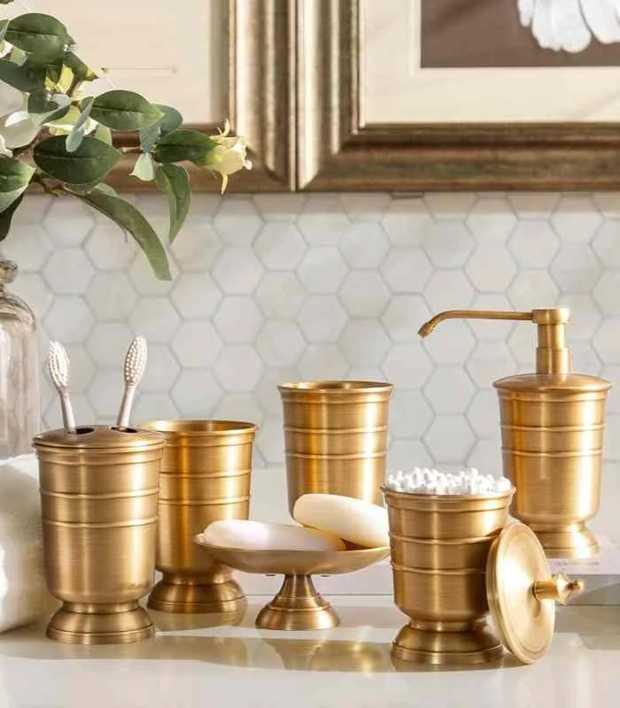 Bathroom Accessories Set Brass -  - #tag1#