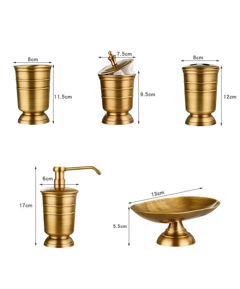 Bathroom Accessories Set Brass -  - #tag1#
