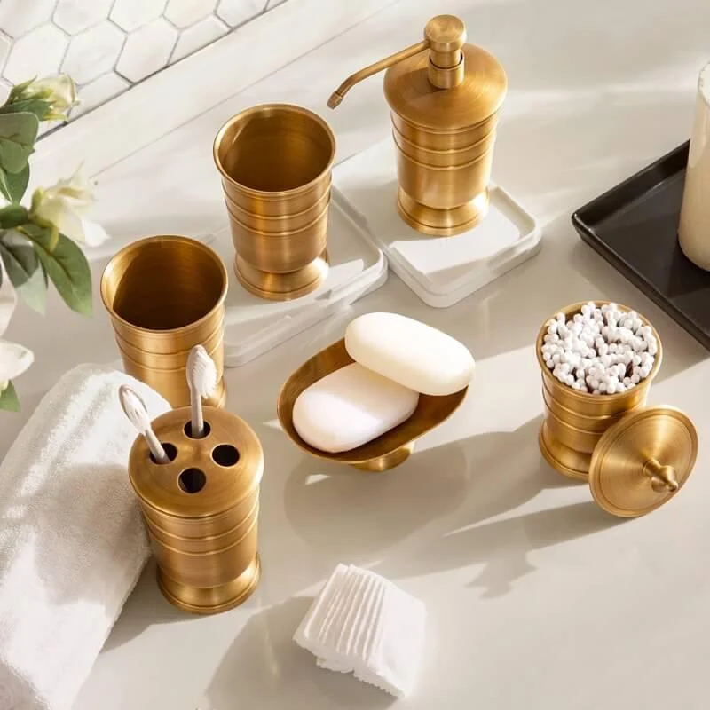 Bathroom Accessories Set Brass -  - #tag1#