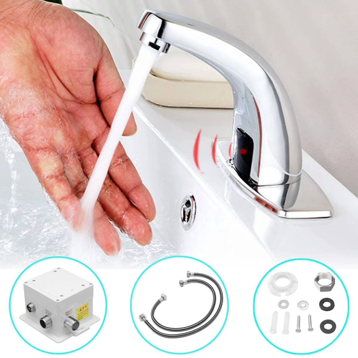 Bathroom Automatic Infrared Sink Hands -  - #tag1#