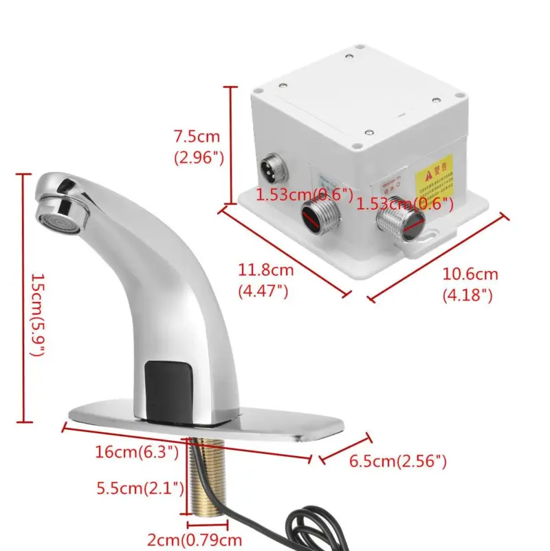 Bathroom Automatic Infrared Sink Hands tag1