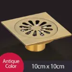 Bathroom Drain With Brass Hair Strainer tag1