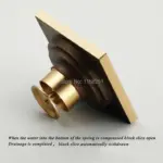 Bathroom Drain With Brass Hair Strainer tag1