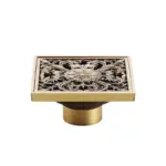 Bathroom Drain With Brass Hair Strainer tag1