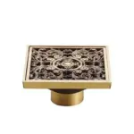 Bathroom Drain With Brass Hair Strainer tag1