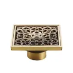 Bathroom Drain With Brass Hair Strainer tag1