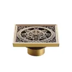 Bathroom Drain With Brass Hair Strainer tag1