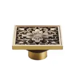 Bathroom Drain With Brass Hair Strainer tag1
