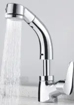Bathroom Extendable Lift Brass Mixer Tap Faucet tag1