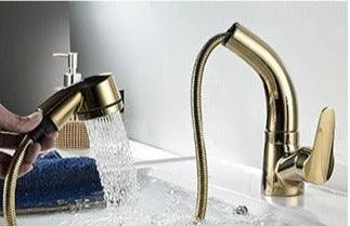 Bathroom Extendable Lift Brass Mixer Tap Faucet -  - #tag1#