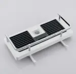 Bathroom Shelf Caddy for Shower Rail No Drilling Pole Shower Storage Rack Holder tag1