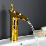 Bathroom tap Luxury Antique Brass Hot Cold Mixer Tap tag1