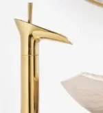 Bathroom tap Luxury Antique Brass Hot Cold Mixer Tap tag1