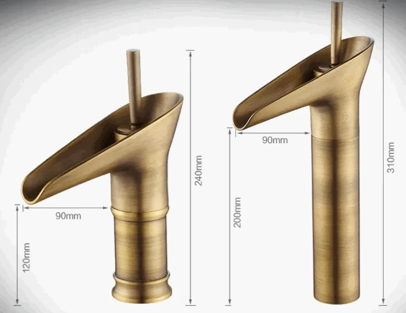 Bathroom tap - Luxury - Antique Brass - Hot & Cold Mixer Tap -  - #tag1#
