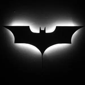 Batman LED Wall Light with Wireless Remote Control and Color Change
