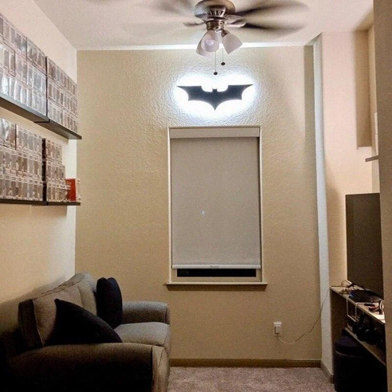 Batman LED Wall Light with Wireless Remote Control and Color Change -  - #tag1#