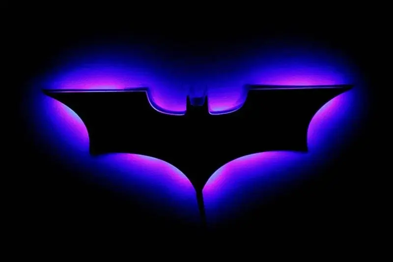 Batman LED Wall Light with Wireless Remote Control and Color Change tag1