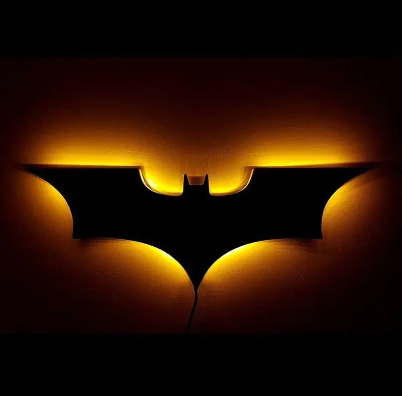 Batman LED Wall Light with Wireless Remote Control and Color Change tag1