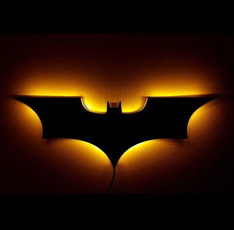 Batman LED Wall Light with Wireless Remote Control and Color Change -  - #tag1#