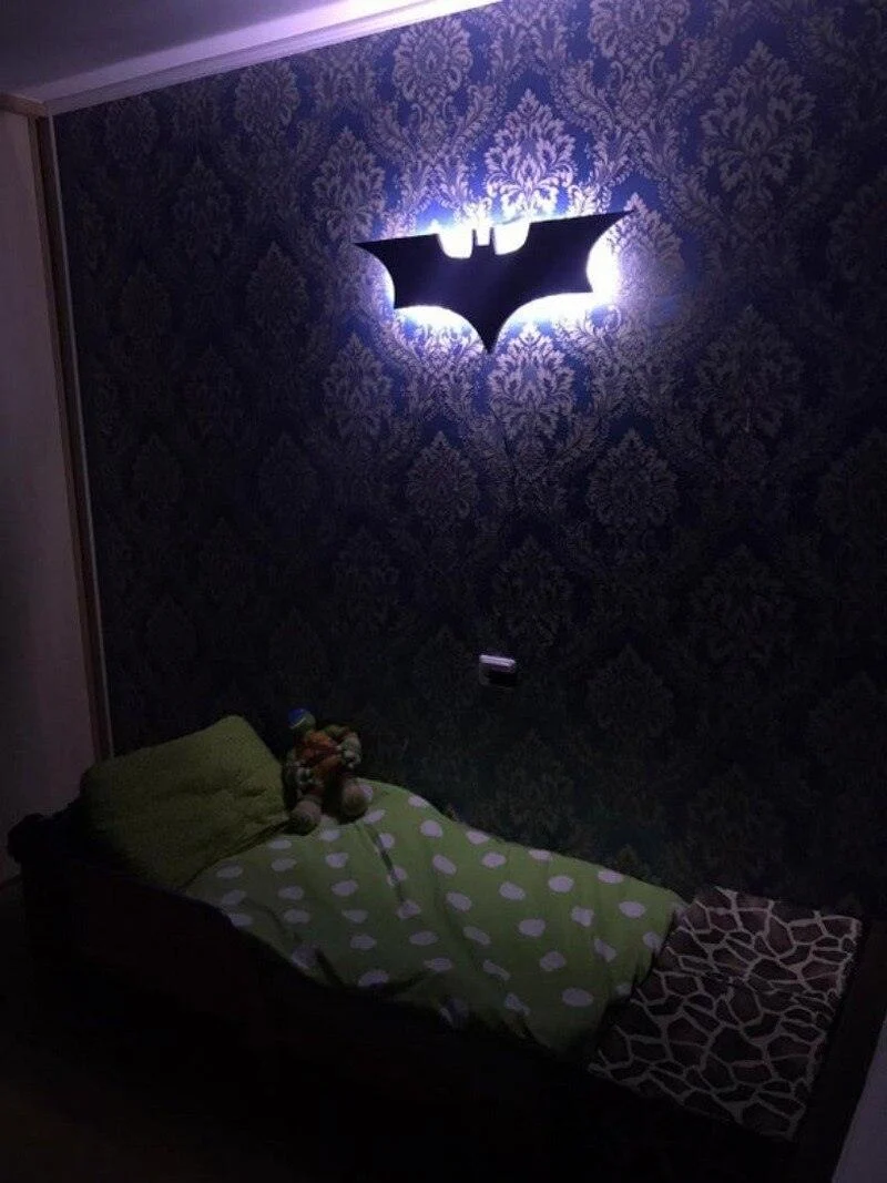Batman LED Wall Light with Wireless Remote Control and Color Change -  - #tag1#