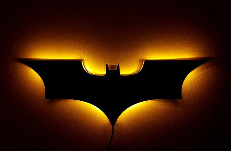 Batman LED Wall Light with Wireless Remote Control and Color Change -  - #tag1#