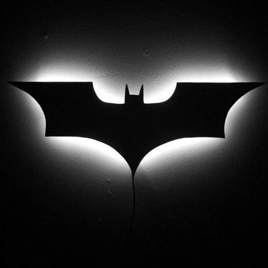 Batman LED Wall Light with Wireless Remote Control and Color Change -  - #tag1#