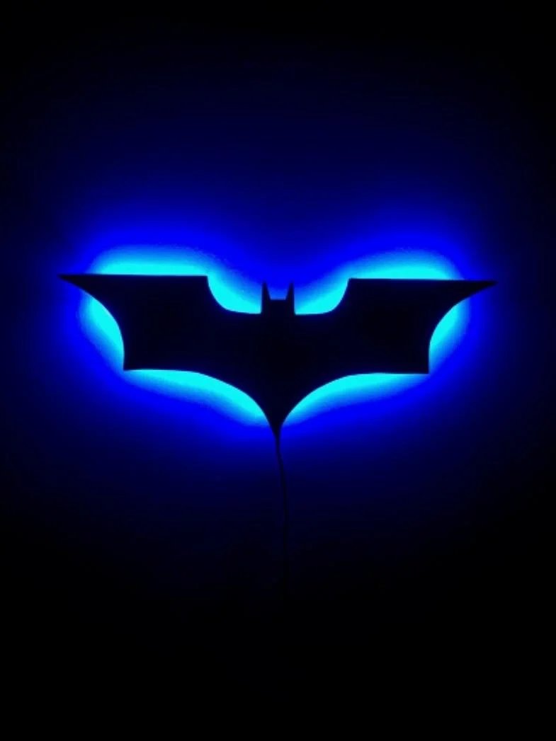 Batman LED Wall Light with Wireless Remote Control and Color Change -  - #tag1#