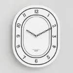 Battery Operated Long Wall Clock for Living Room