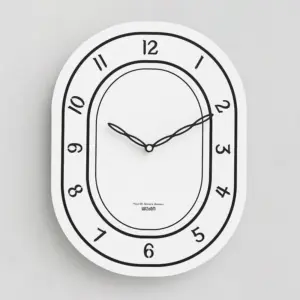 Battery Operated Long Wall Clock for Living Room