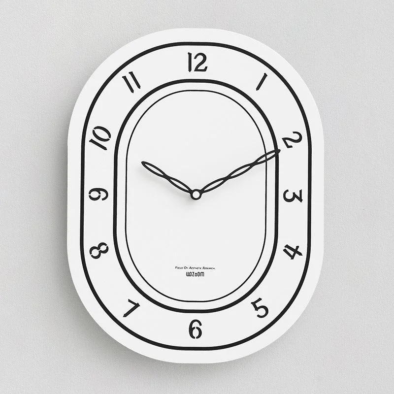 Battery Operated Long Wall Clock for Living Room -