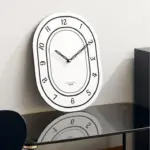 Battery Operated Long Wall Clock for Living Room
