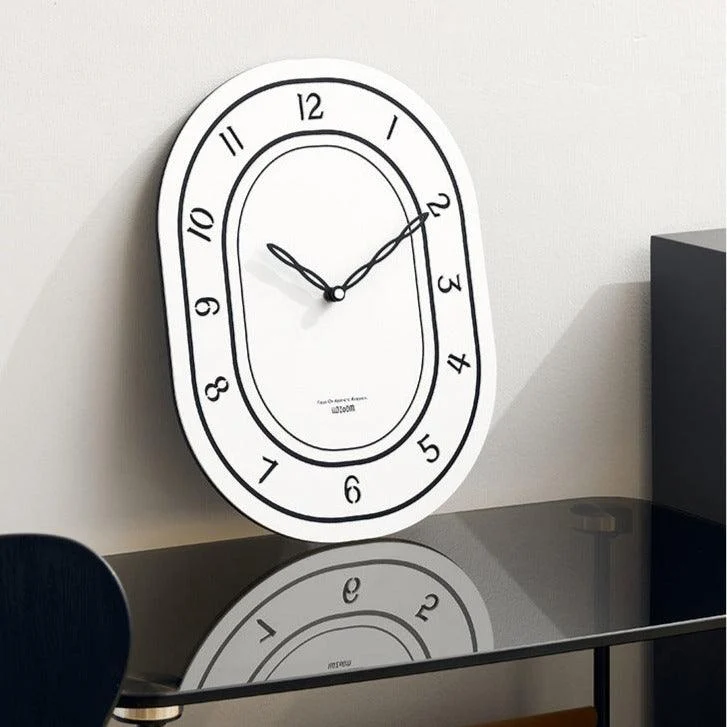Battery Operated Long Wall Clock for Living Room -