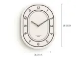 Battery Operated Long Wall Clock for Living Room