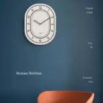 Battery Operated Long Wall Clock for Living Room