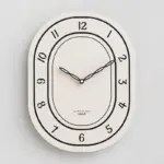 Battery Operated Long Wall Clock for Living Room