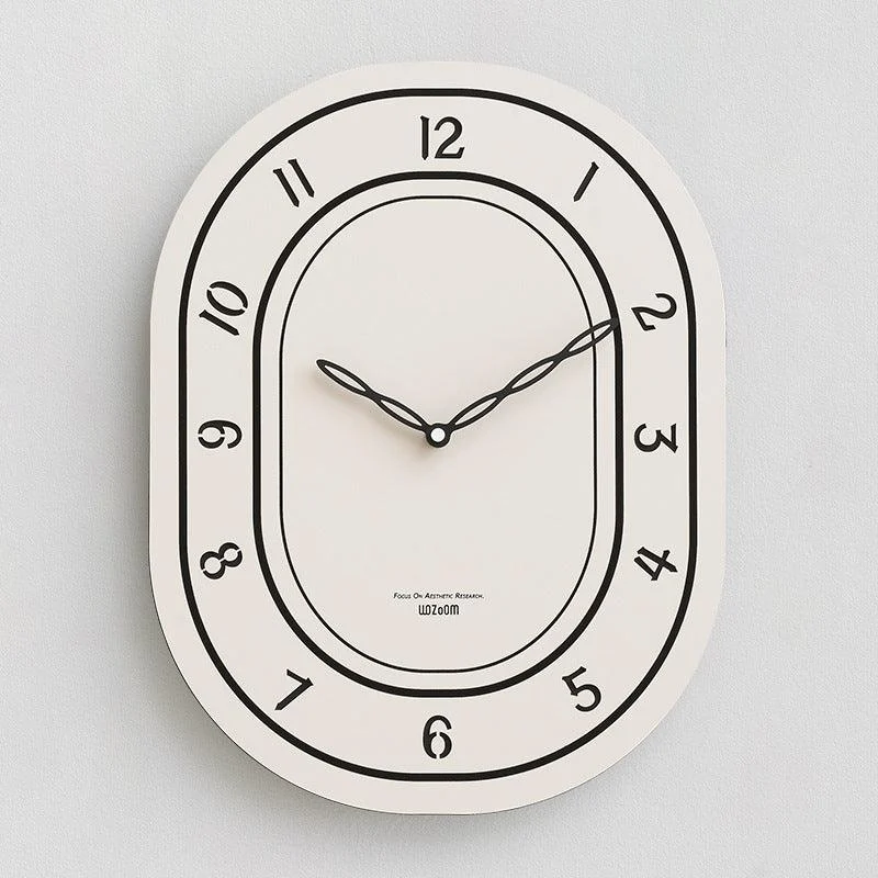 Battery Operated Long Wall Clock for Living Room -