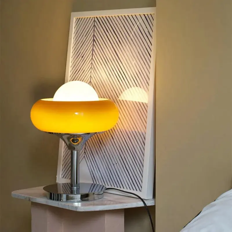 Bauahus Vintage Glass Table Lamp tag1