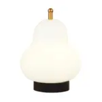 Bauhaus inspired Cream Pear Lamp