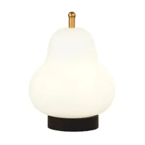 Bauhaus-inspired Cream Pear Lamp